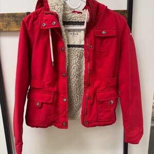 Abercrombie and Fitch red winter Jacket
